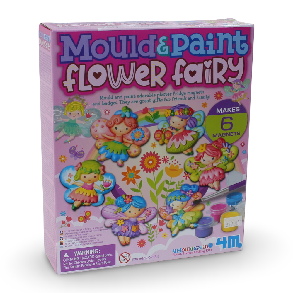 4M Mould & Paint Flower Fairy – Creative Painting Craft Set - Toys