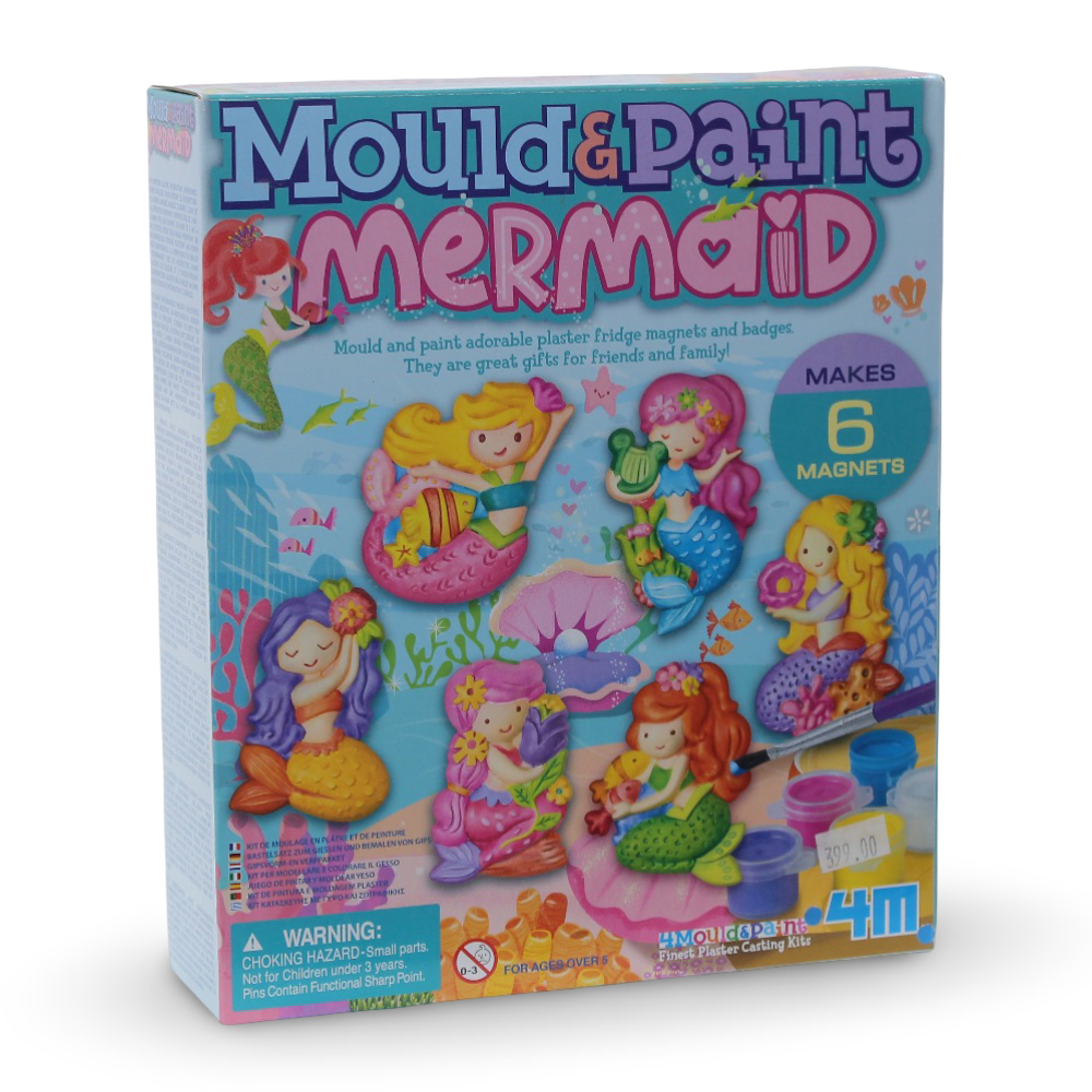 4M Mould & Paint Mermaid – مجموعة حرف إبداعية للرسم
