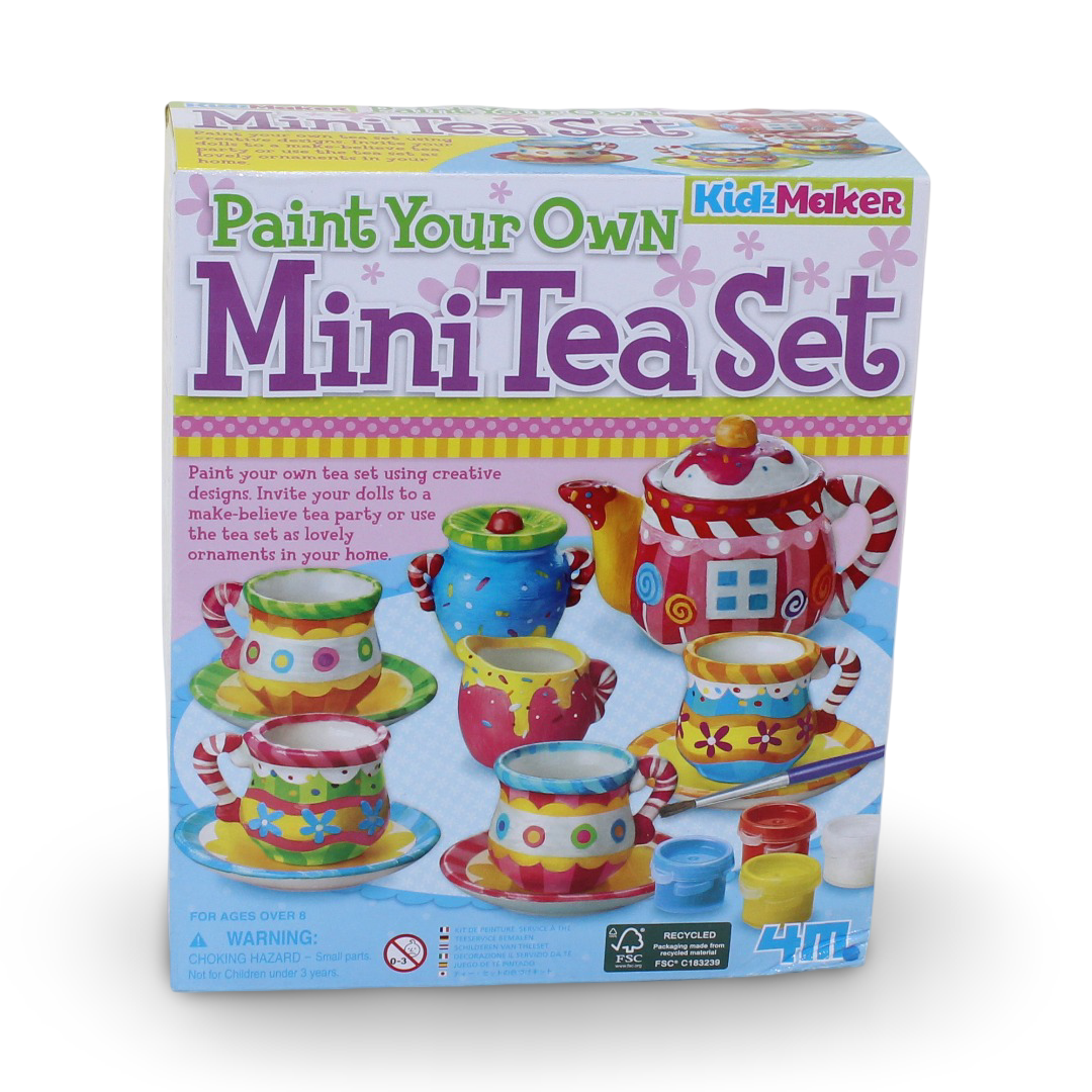 4M KidzMaker Paint Your Own Mini Tea Set