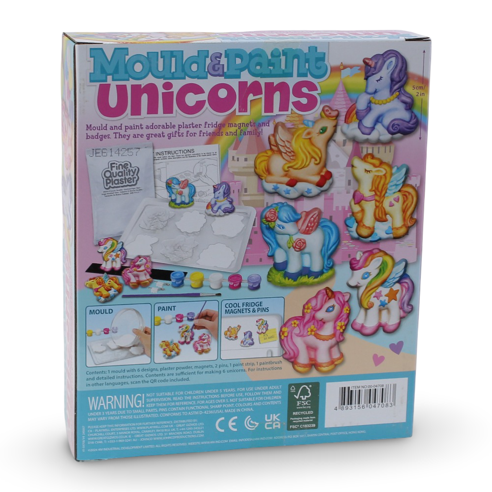 4M Mould & Paint Unicorns – Creative Craft Set