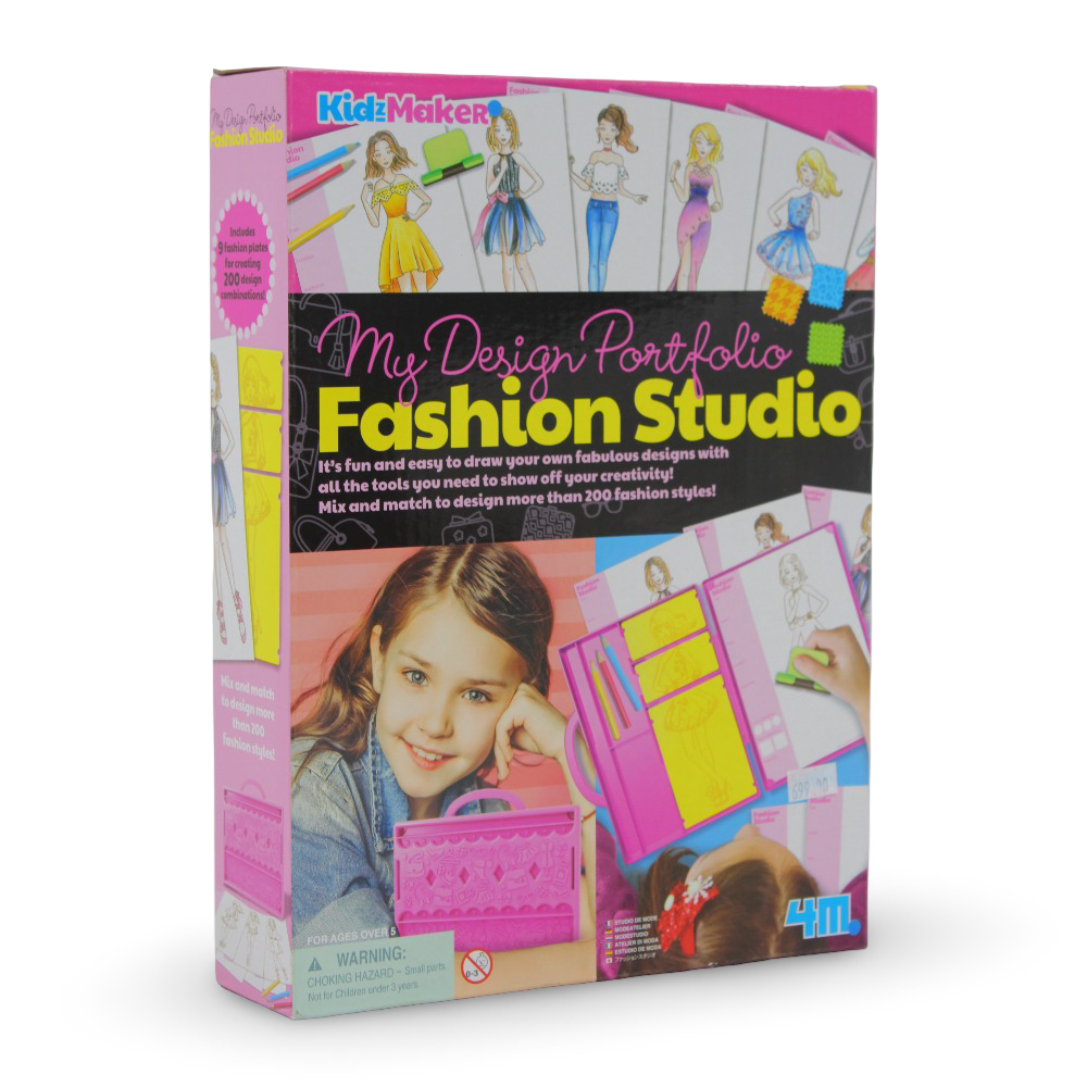 4M KidzMaker My Design Portfolio Fashion Studio - Toys