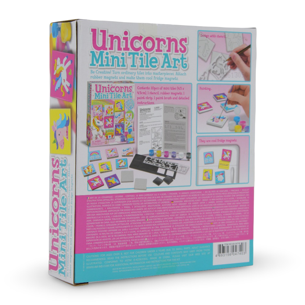 4M Unicorns Mini Tile Art Craft Kit