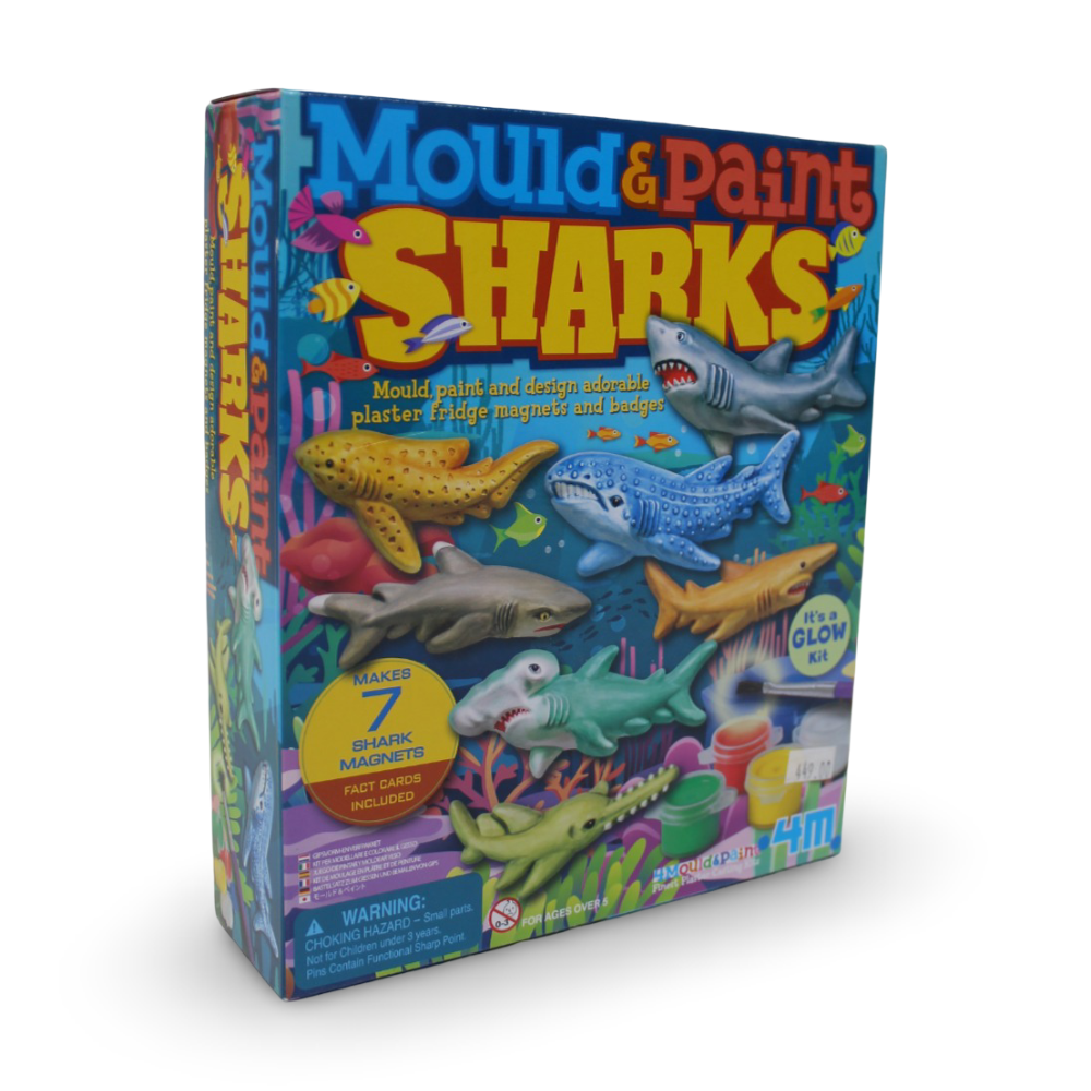 4M Mould & Paint Sharks Kit - Toys