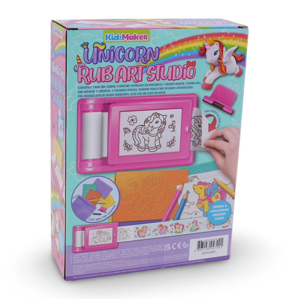 4M Unicorn Rub Art Studio Creative Craft Kit