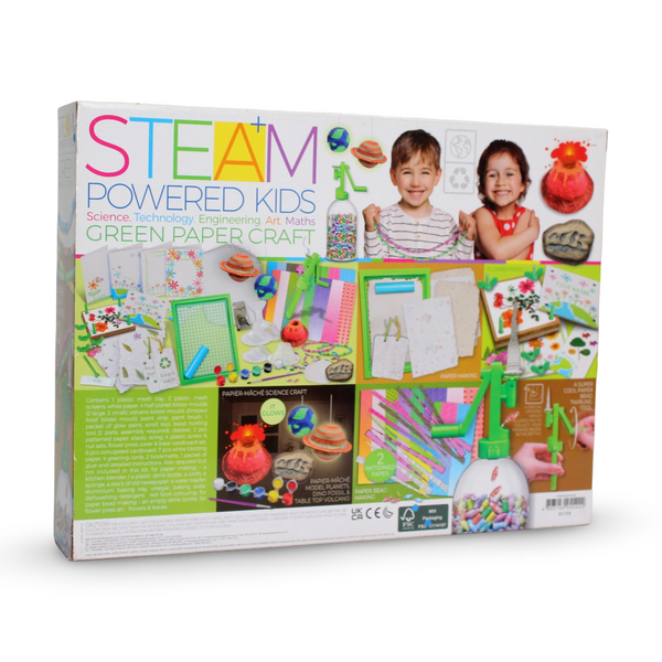 4M Steam Powered Kids Green Paper Craft Kit
