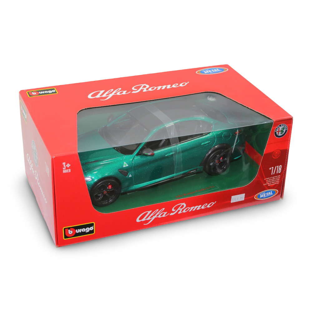 Bburago Alfa Romeo Giulia GTA Die-Cast Car – 1:18 Scale
