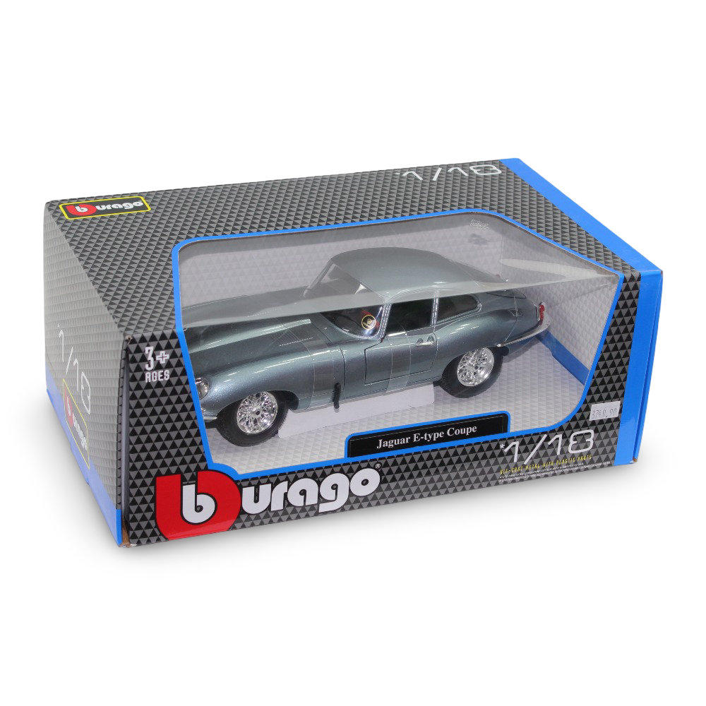 Bburago 1961 Jaguar E-Type Coupe Die-Cast Car – 1:18 Scale - Toys