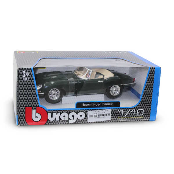 Bburago 1:18 نموذج مجسم لسيارة جاكوار إي-تايب كابريوليه 1961