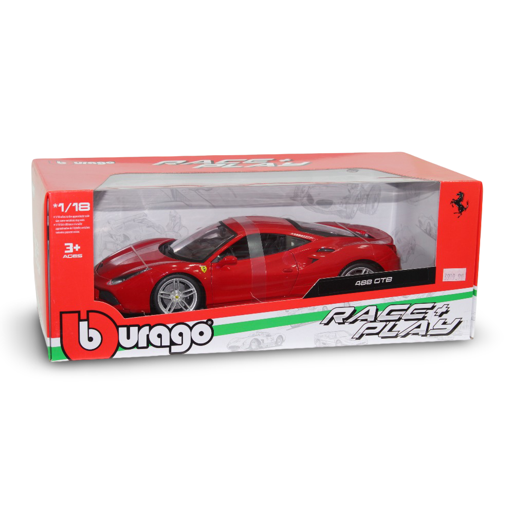 Bburago 1:18 Scale Ferrari R&P 488 GTB