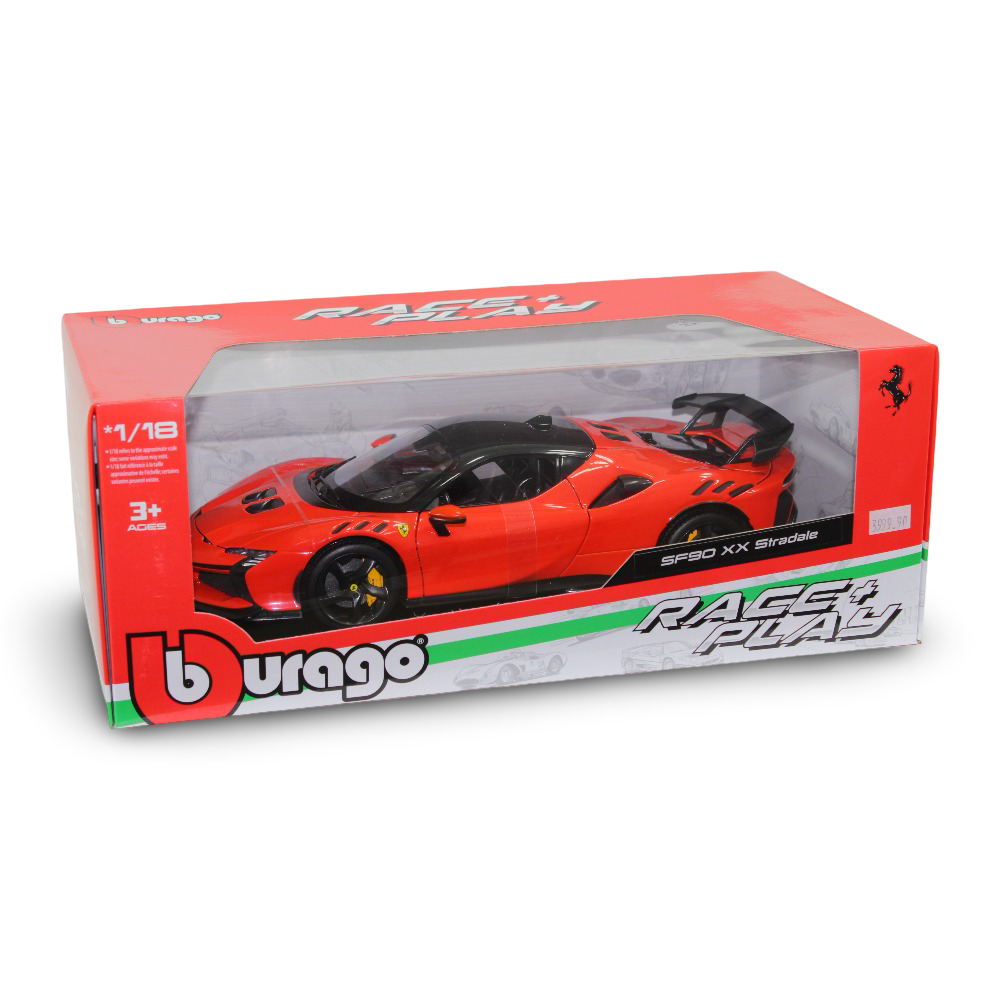 Bburago 1:18 نموذج سيارة فيراري R&P SF90 XX Stradale
