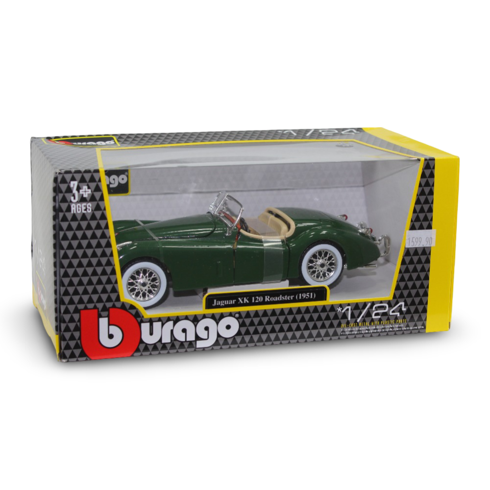 Bburago 1951 Jaguar XK 120 Roadster Die-Cast Car – 1:24 Scale