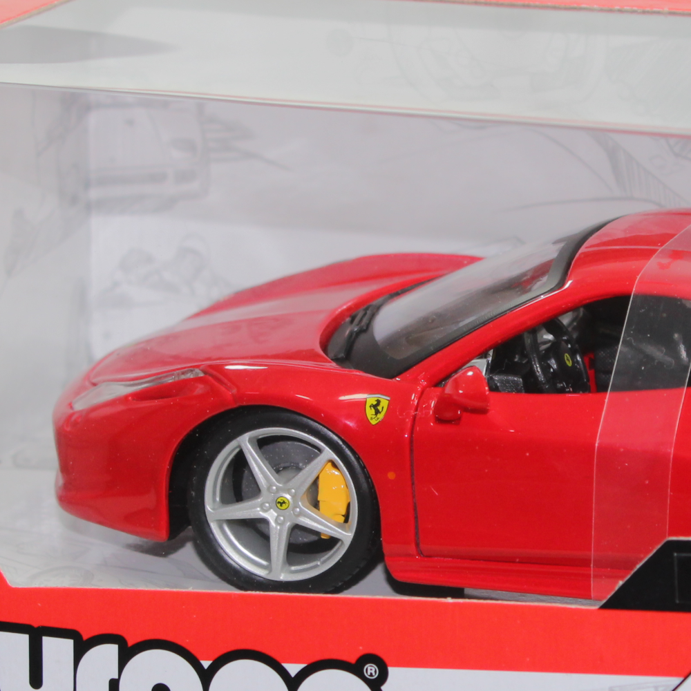Bburago 1:24 Scale Ferrari R&P 458 Italia (Without Plastic Stand)