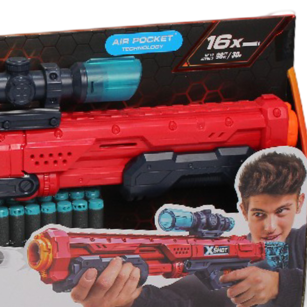 Zuru X-Shot Excel Hawk Eye Foam Gun - 16 Darts
