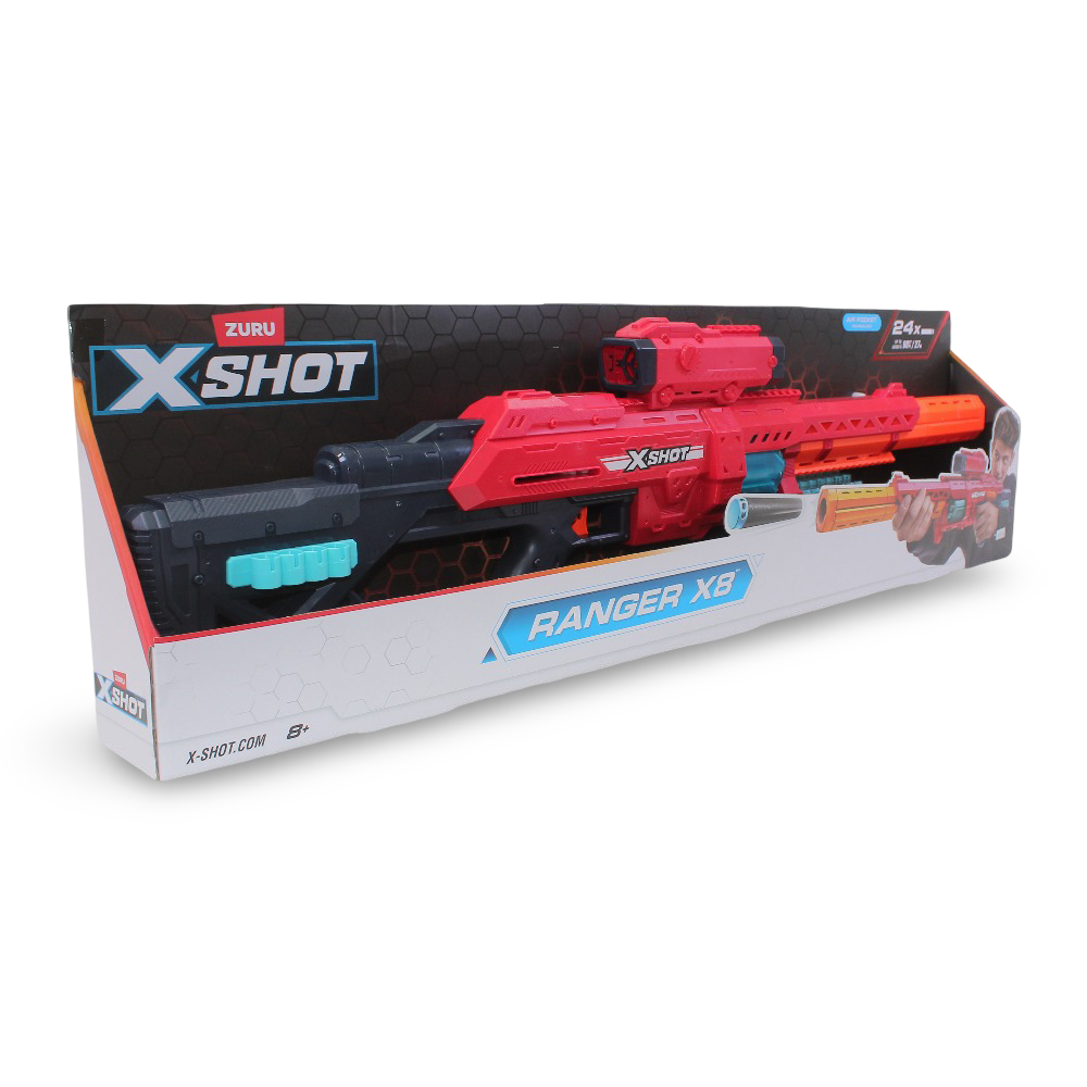 Zuru XShot Excel Series 1 Ranger X8 Blaster – 24 Darts - Toys