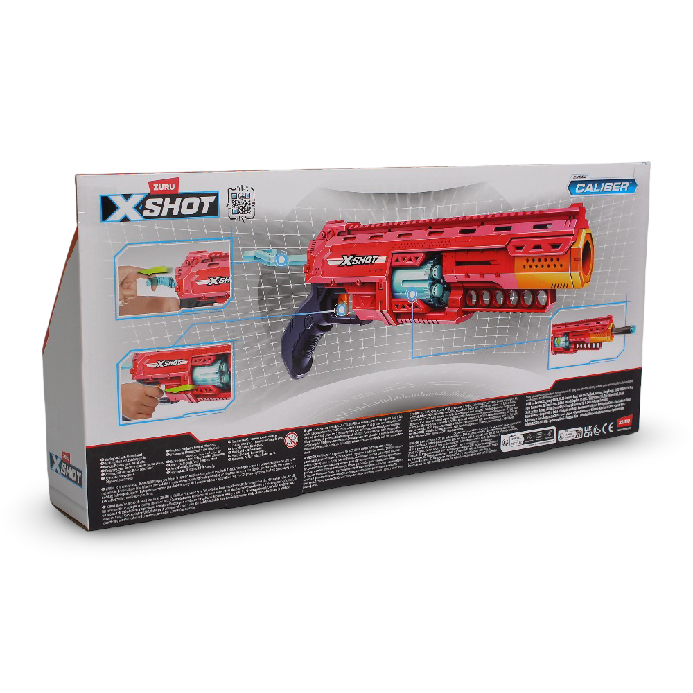 Zuru X-Shot Excel Caliber Gun - 16 Darts