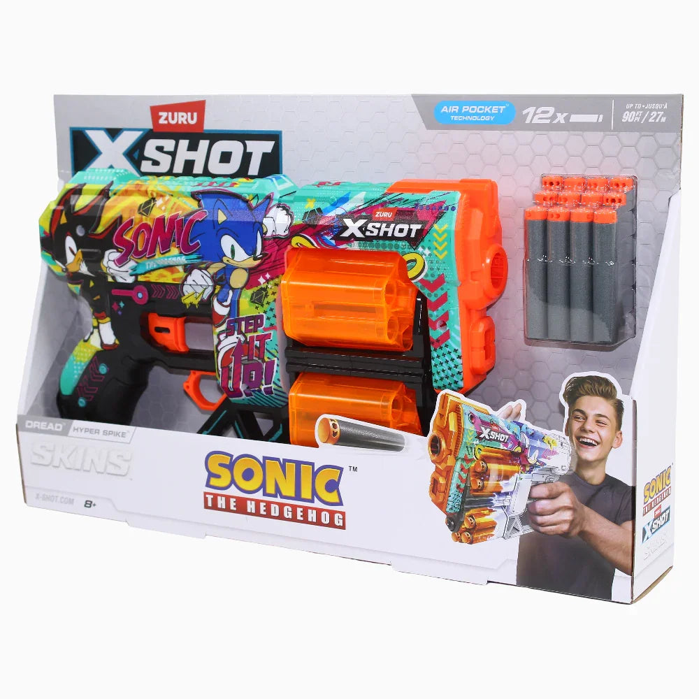 X-Shot Skins Dread Sonic the Hedgehog Blaster – Hyper Spike