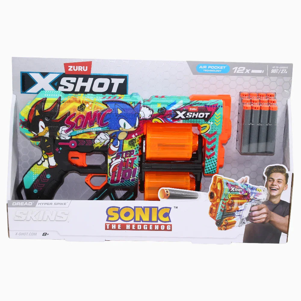 X-Shot Skins Dread Sonic the Hedgehog Blaster – Hyper Spike