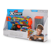 Zuru X-Shot Skins Flux Striper Blaster Gun (8 Darts)