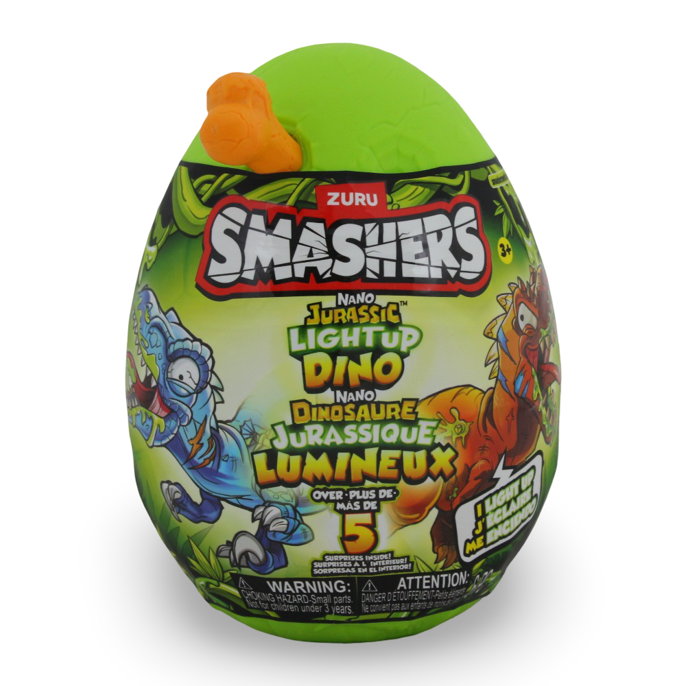Zuru Smashers Nano Jurassic Light Up Dino Egg