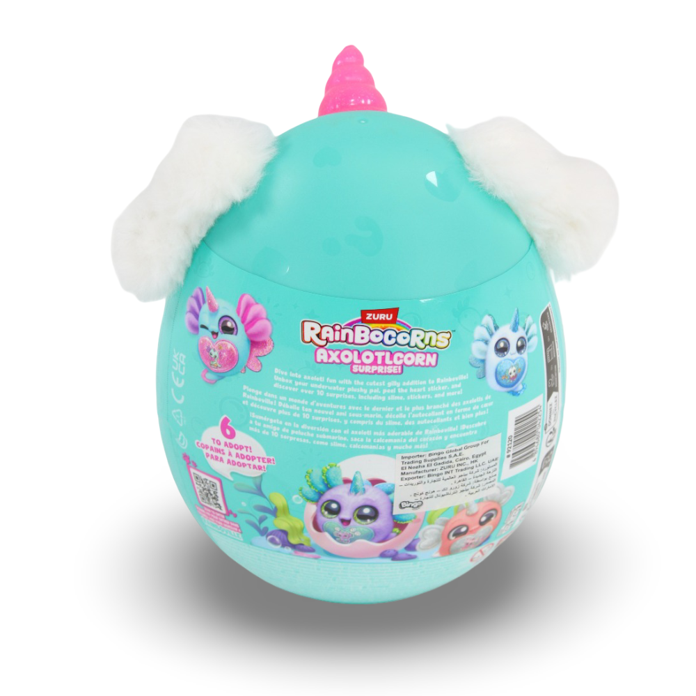 Zuru Rainbocorns Axolotlcorn Surprise Plush Toy Egg