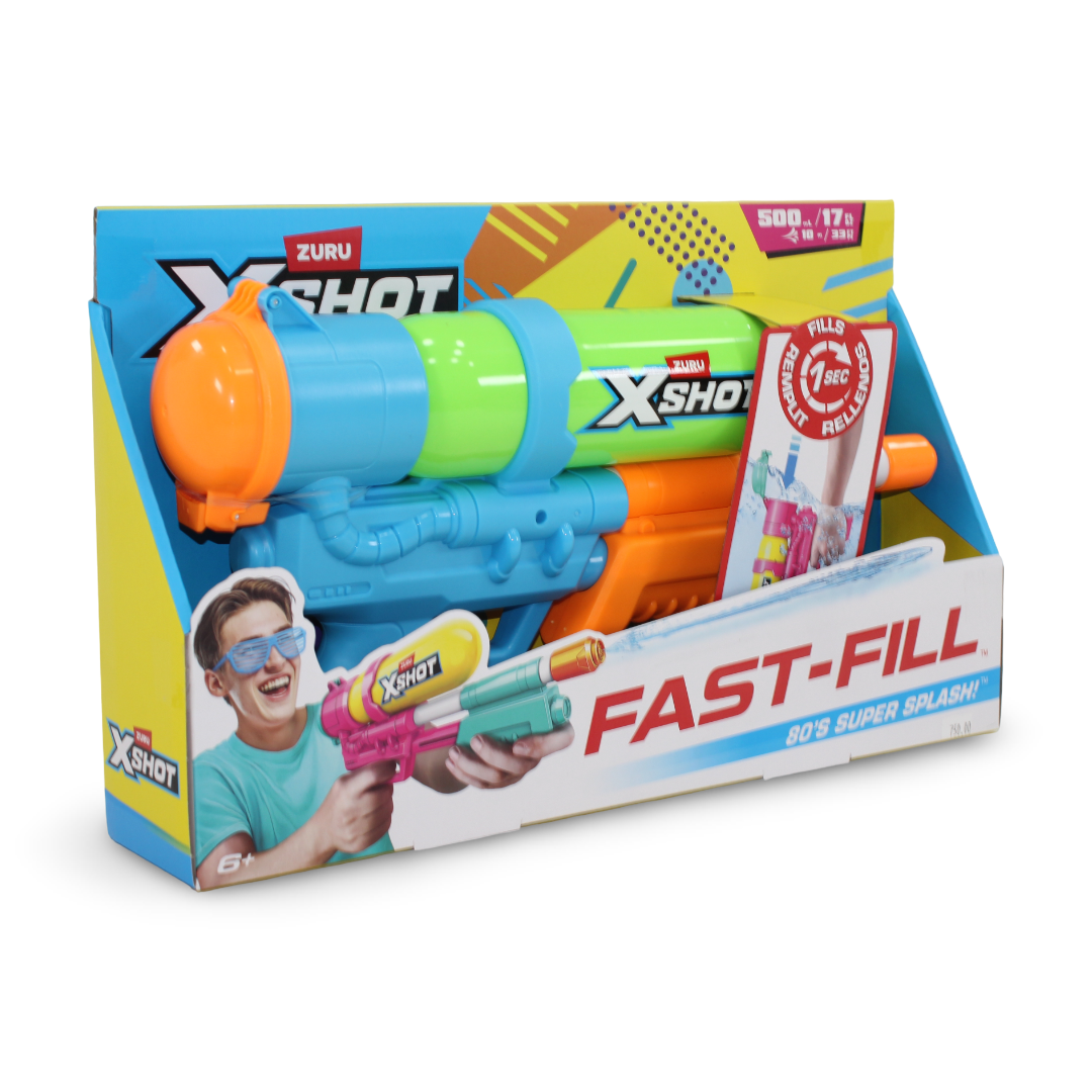 Zuru X-Shot Water Fast-Fill 80's Super Splash Water Blaster