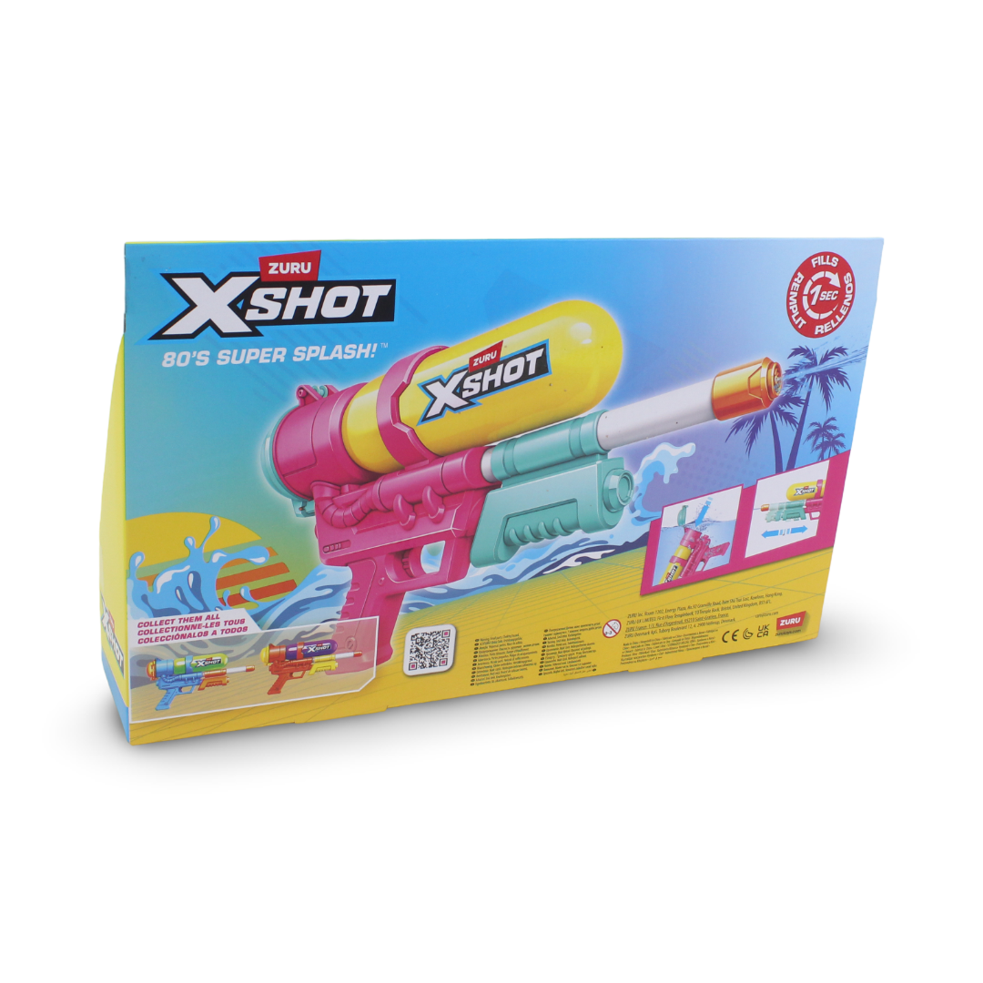 Zuru X-Shot Water Fast-Fill 80s Super Splash Blaster