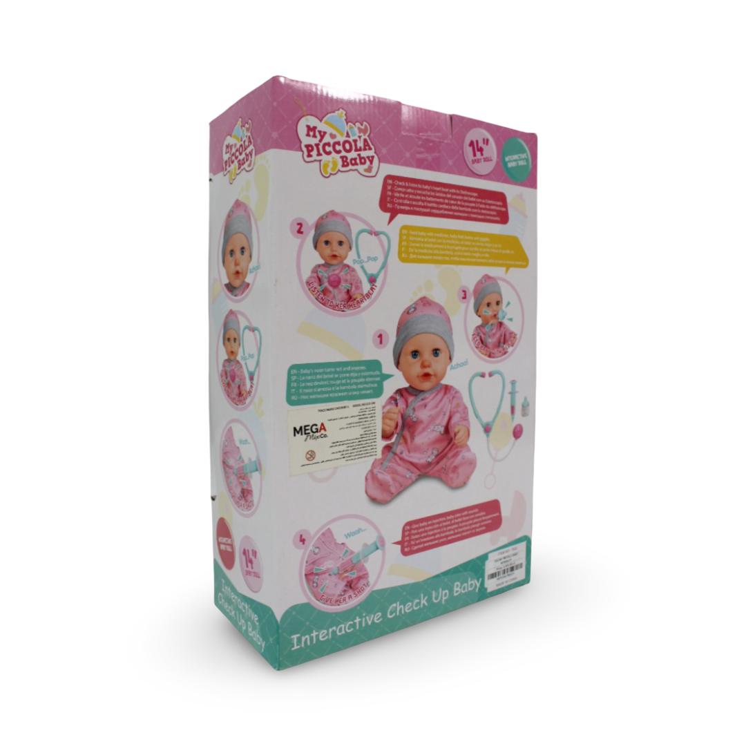 Interactive Check Up Baby Doll with Medical Accessories