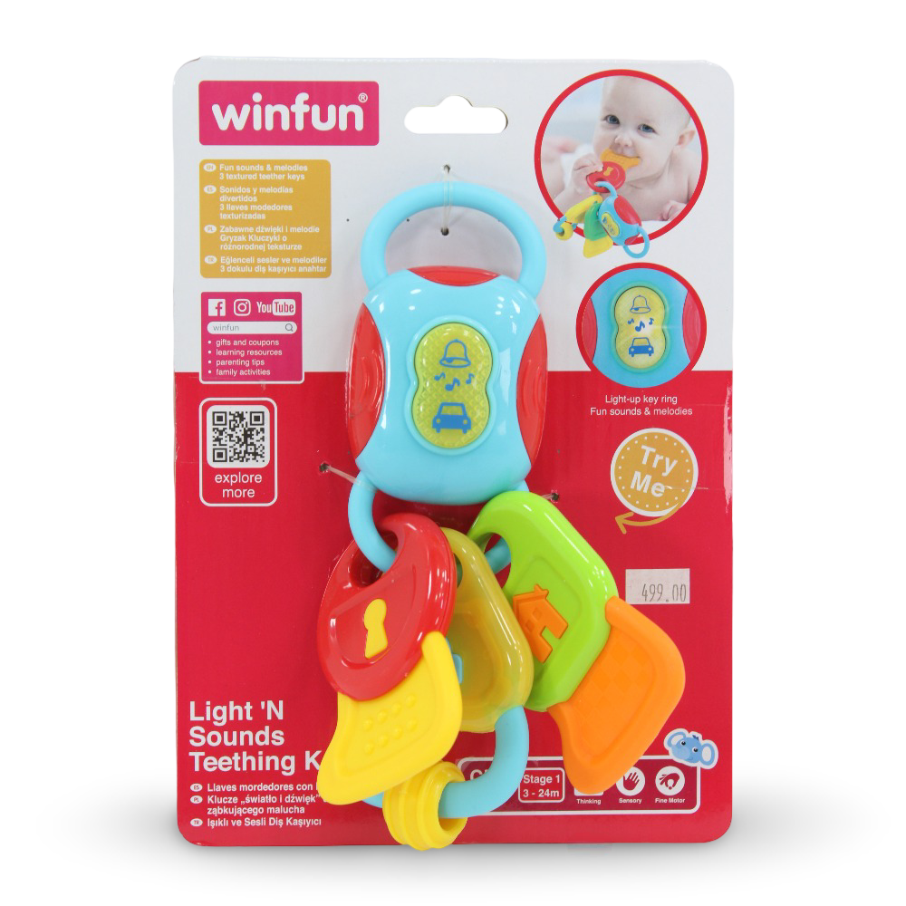 WinFun Light N’ Sounds Teething Keys
