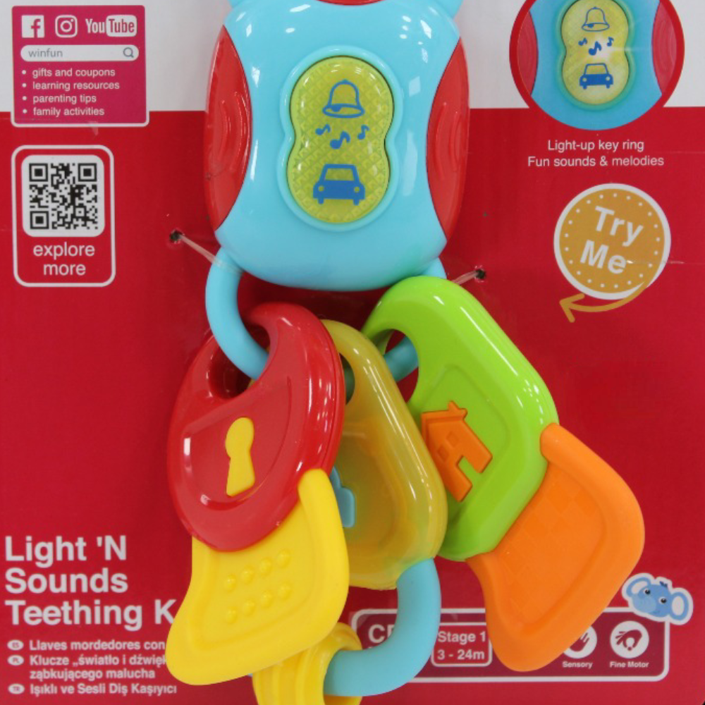 WinFun Light N’ Sounds Teething Keys