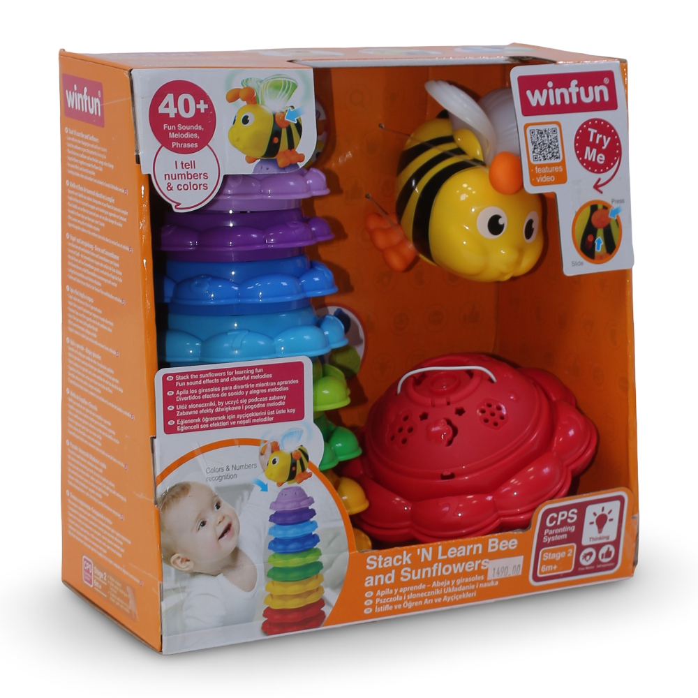 WinFun Stack 'N Learn Bee and Sunflowers
