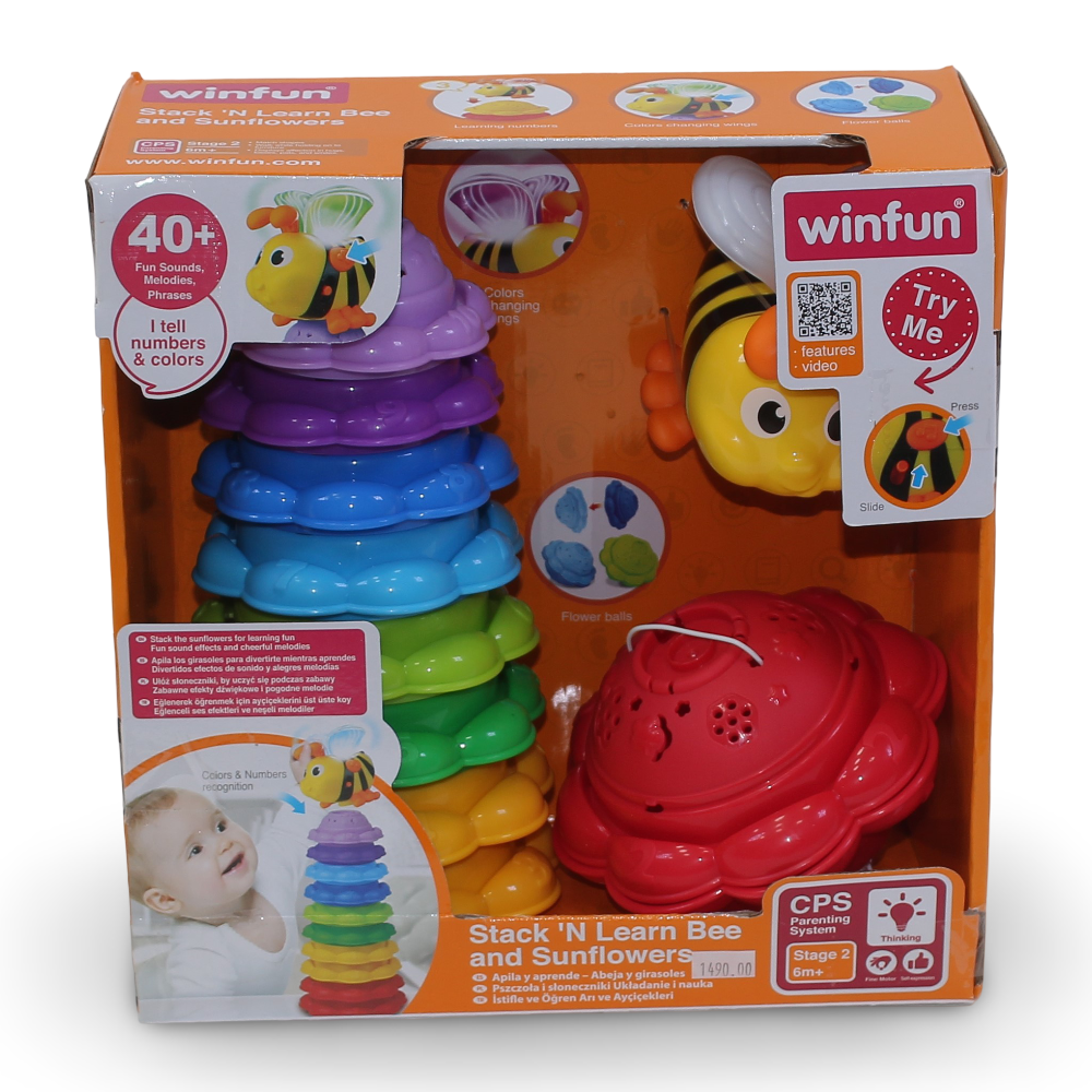 WinFun Stack 'N Learn Bee and Sunflowers