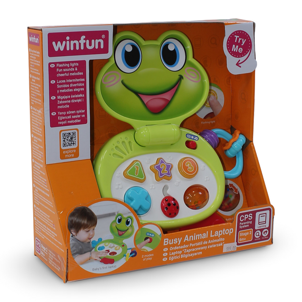 WinFun Laptop Frog Interactive with Light & Sounds