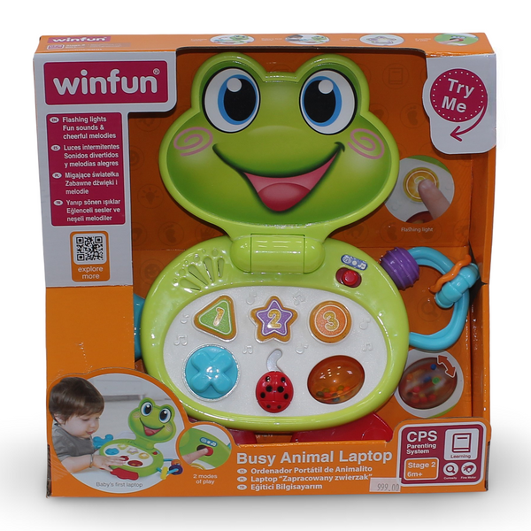WinFun Laptop Frog Interactive with Light & Sounds