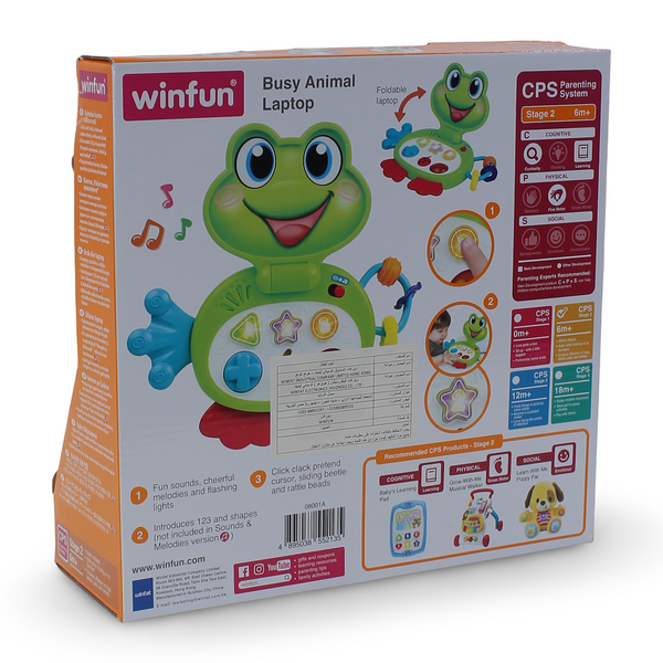 WinFun Laptop Frog Interactive with Light & Sounds