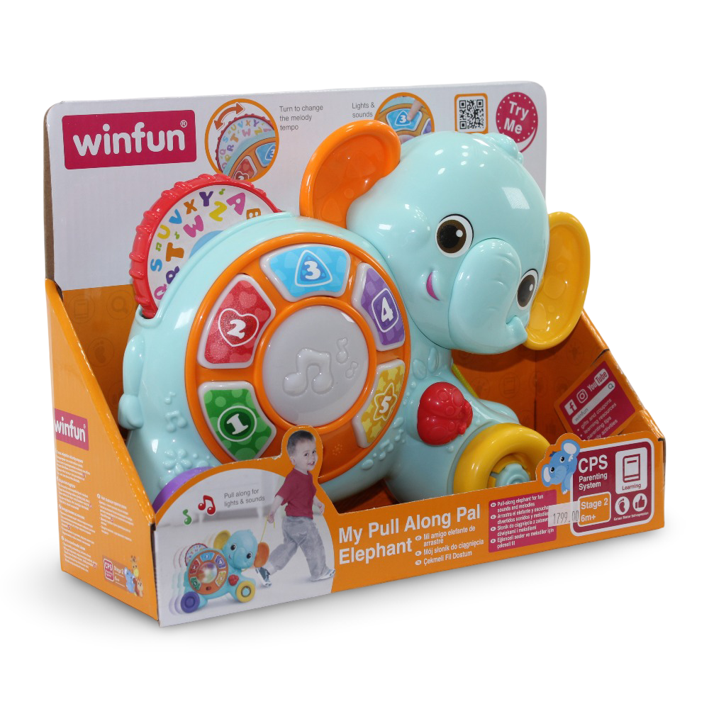 WinFun My Pull Along Pal Elephant