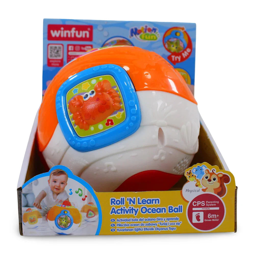 WinFun Roll 'N Learn Activity Ocean Ball