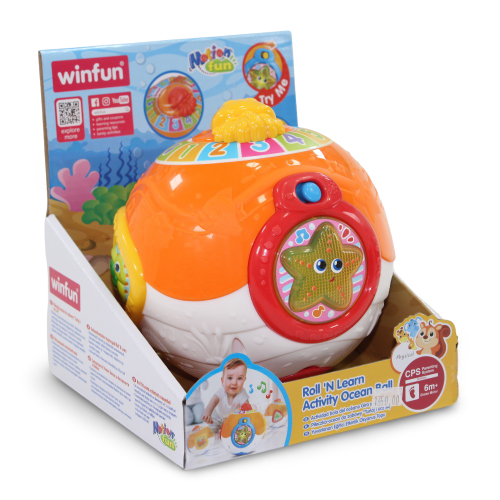WinFun Roll 'N Learn Activity Ocean Ball