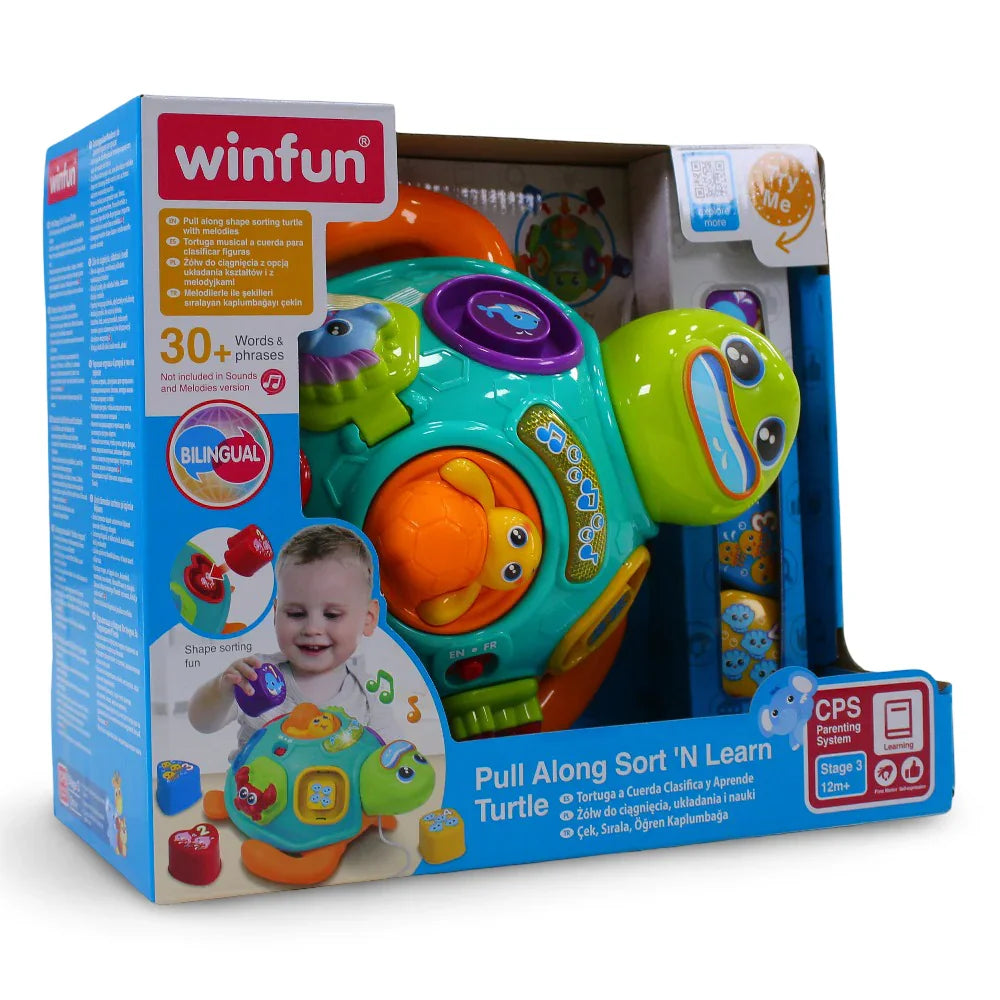 WinFun Pull Along Sort 'N Learn Turtle