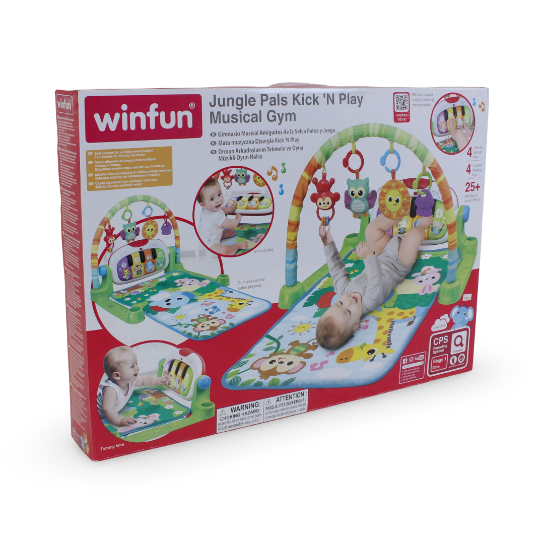 WinFun Jungle Pals Kick 'N Play Musical Gym