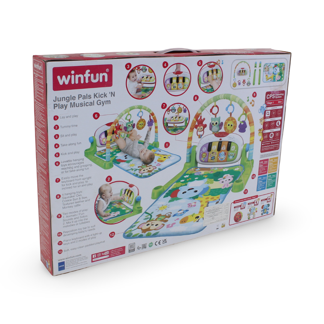 WinFun Jungle Pals Kick 'N Play Musical Gym