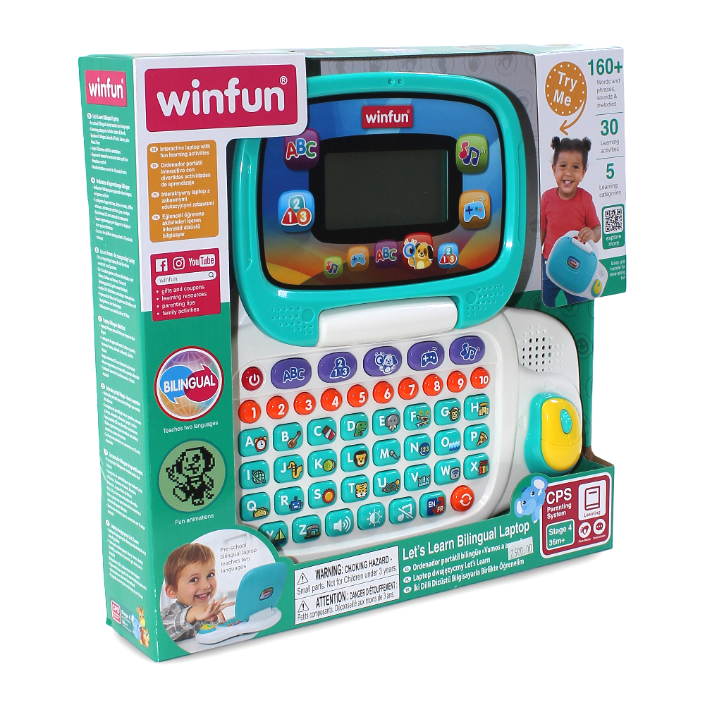 لابتوب WinFun التعليمي ثنائي اللغة "هيا نتعلم"