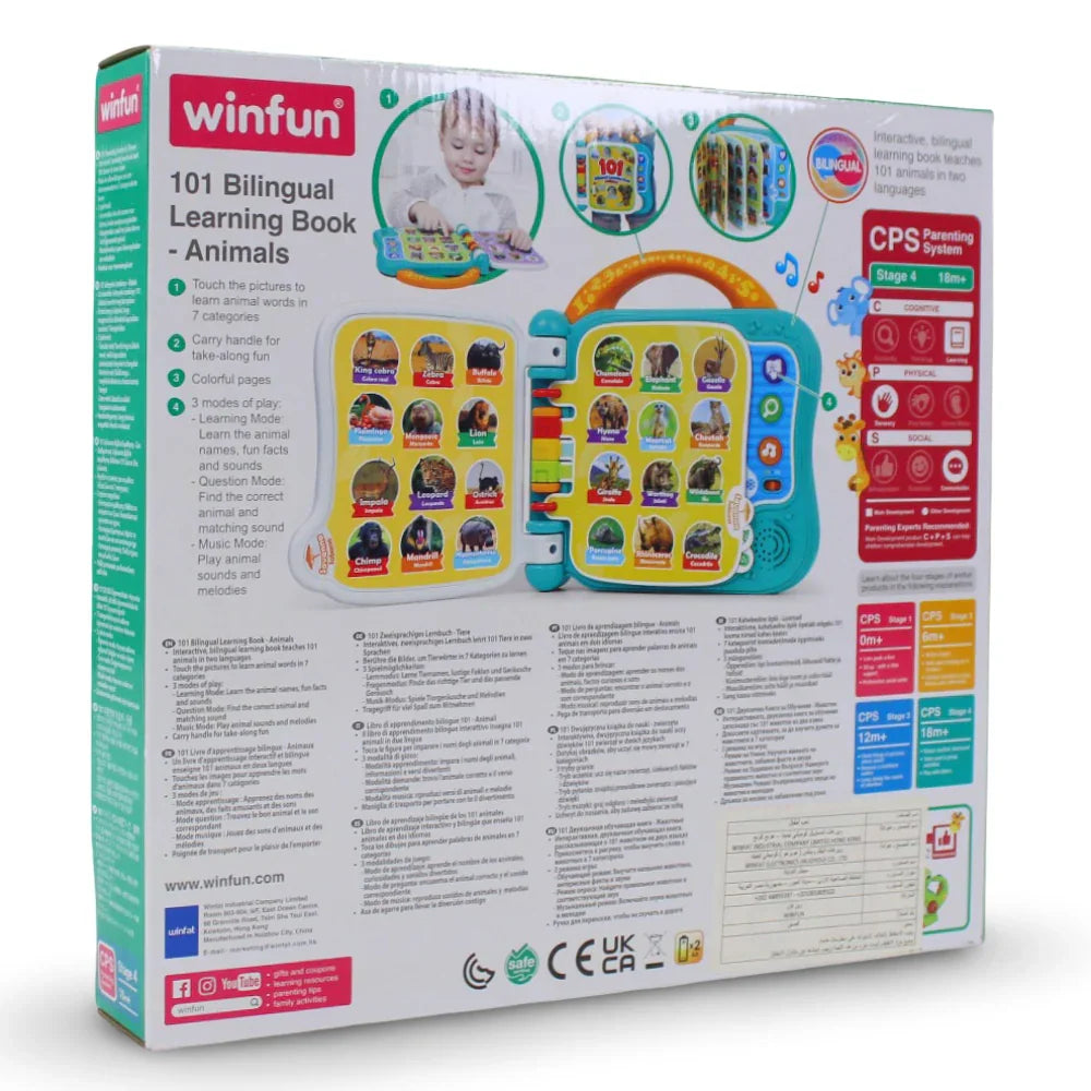 WinFun Bilingual Learning Book – Animals