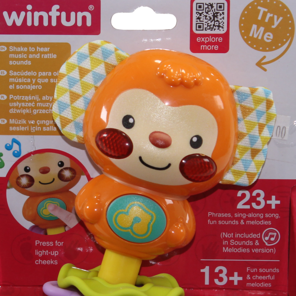 WinFun Sing-With-Me Rattle – Monkey