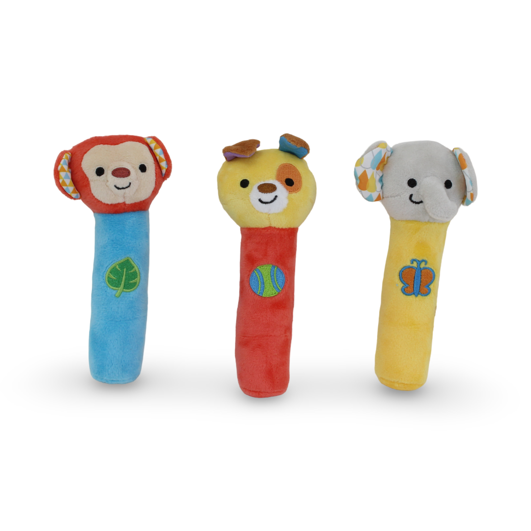 WinFun Squeak 'N Shake Rattle Stick (1 Pcs)