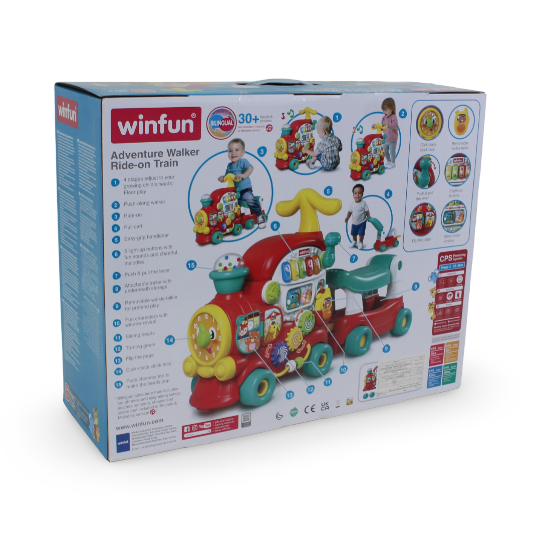 WinFun Adventure Walker Ride-On Train Toy