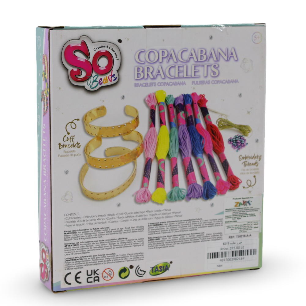 So Beads Copacabana Bracelets - Make 3 Cuff Bracelets