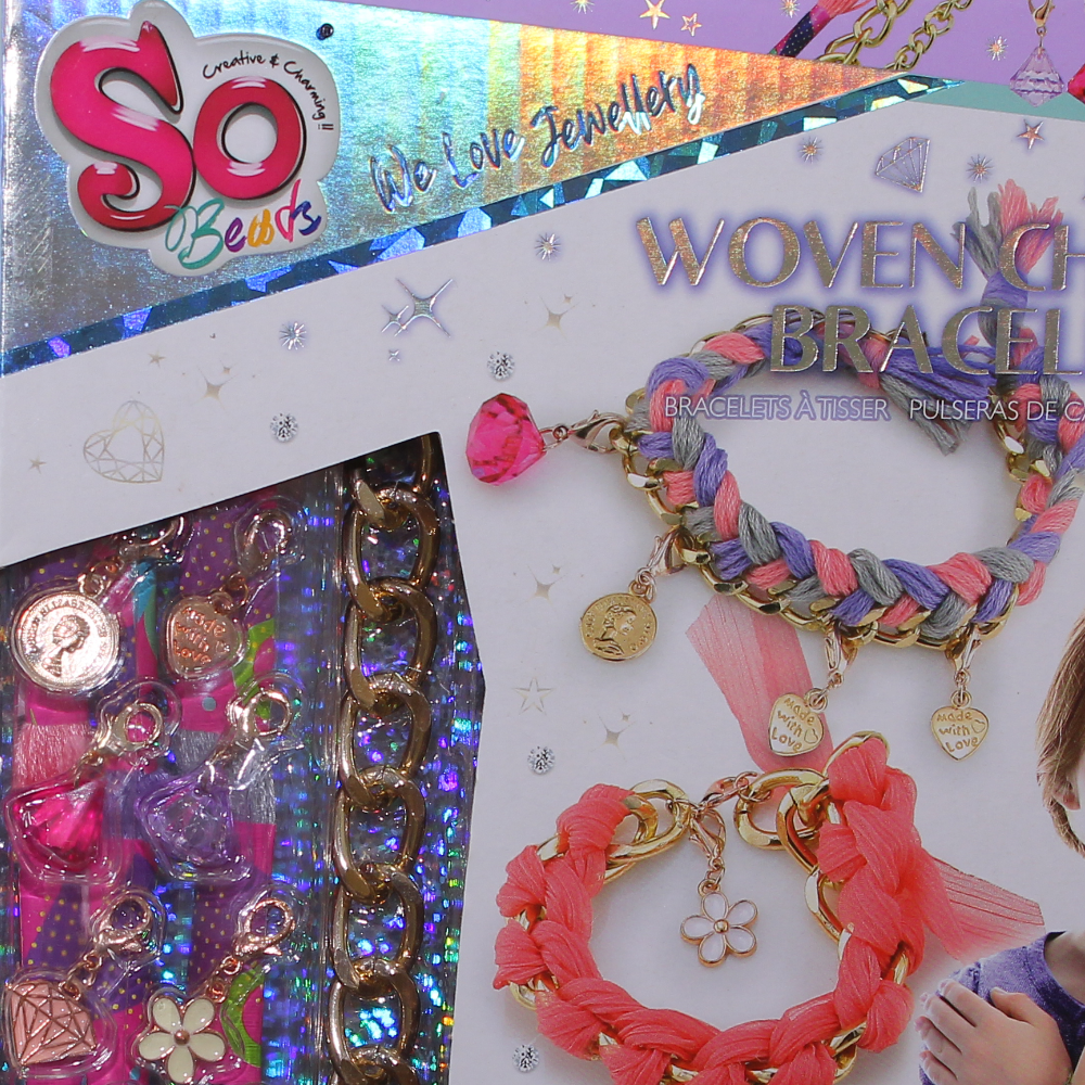 So Beads Woven Chain Bracelets Kit