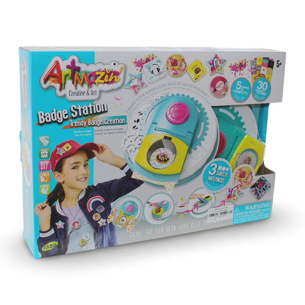 So Beads Badge Station Creative Button & Pin Making Craft Kit - Toys - OKO
