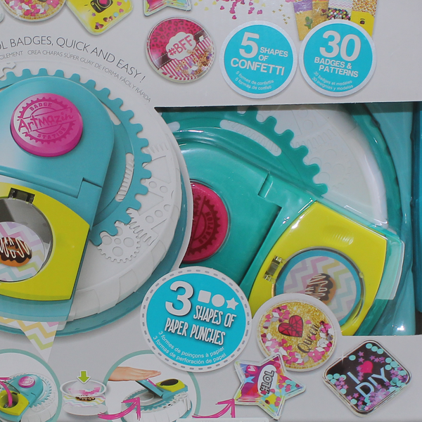 مجموعة حرفية إبداعية لصناعة الأزرار والدبابيس "So Beads Badge Station"