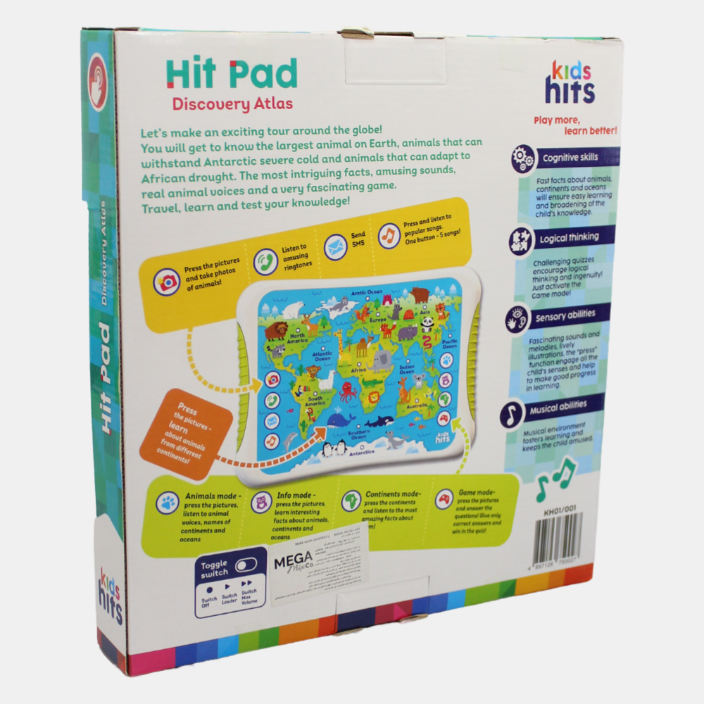 Kids Hits Hit Pad - Discovery Atlas (For Ages 3+)